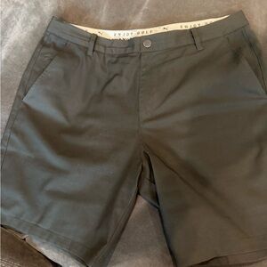 Puma Men's Black Flat Front Golf Shorts